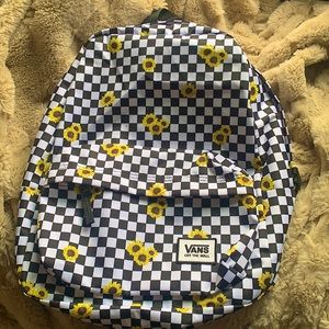 VANS Realm Sunflower Checkerboard Backpack
